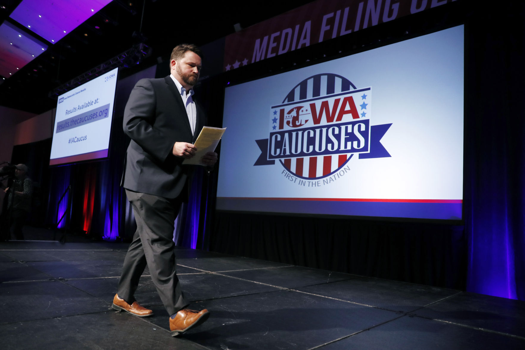 APTOPIX Election 2020 Iowa Caucus